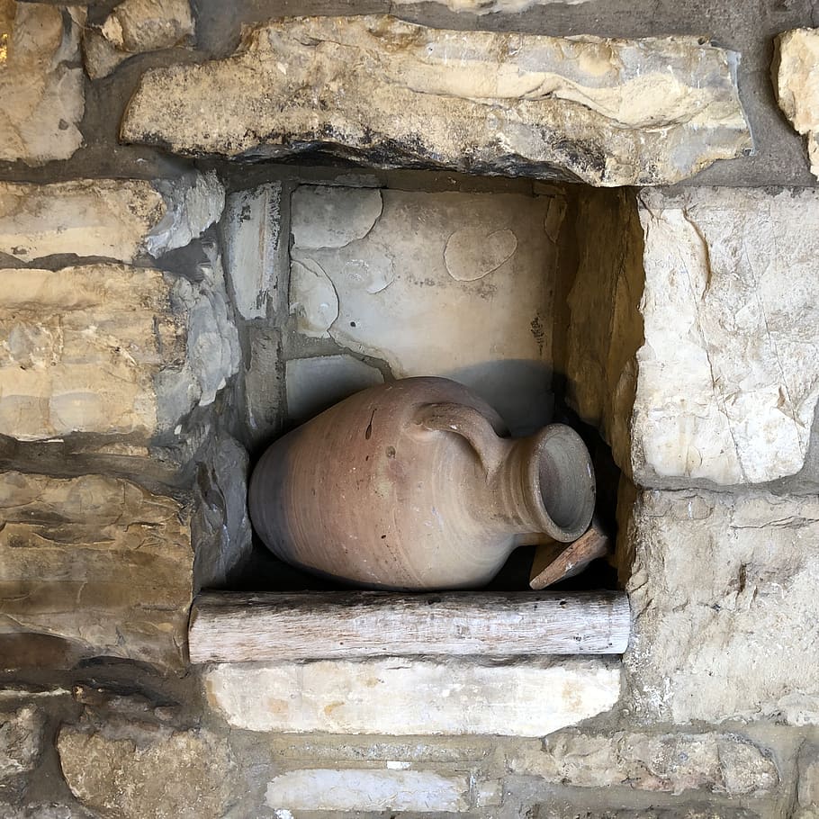 urn, pottery, vase, ceramic, stone, nostalgic, antique, handmade HD wallpaper
