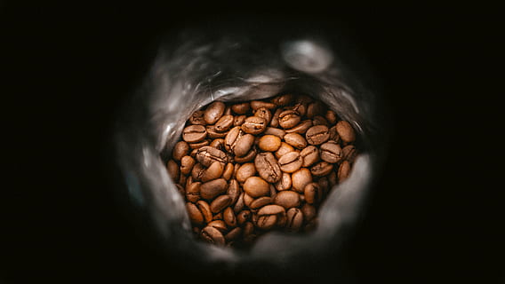 pack of brown nuts, coffee, coffee beans, roasting, coffee roasting HD wallpaper