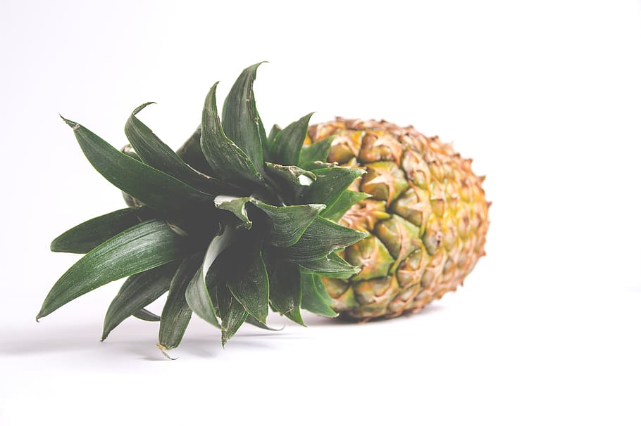 pineapple, nature, isolated, sheet, food, desktop background HD wallpaper