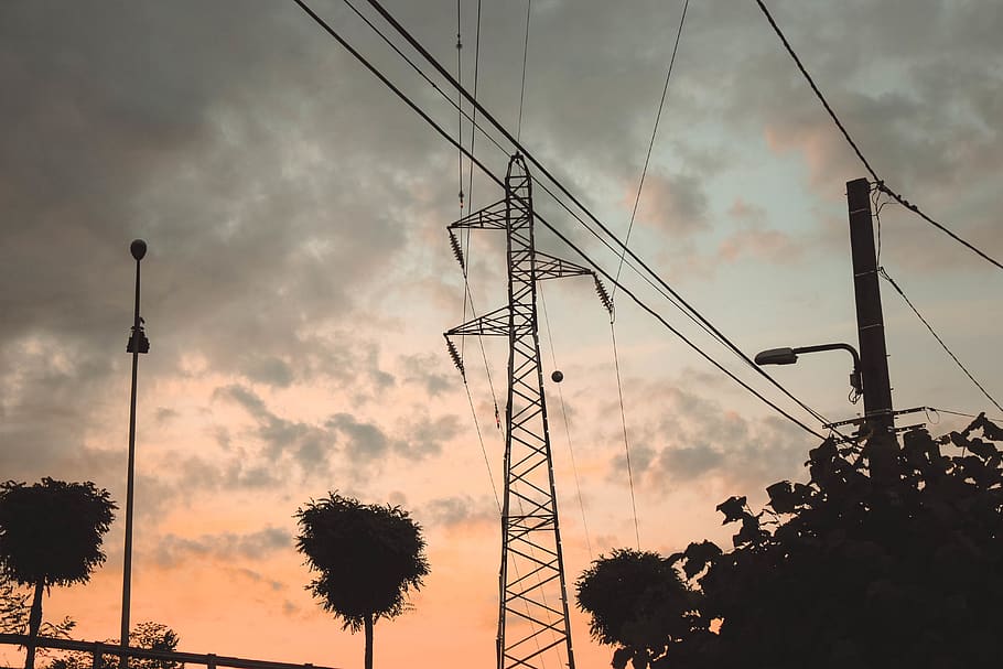 sunset, sky, cloud, summer, landscape, electricity, cloud - sky HD wallpaper