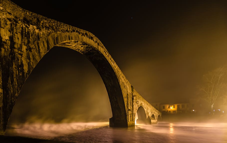 travel, bridge, architecture, light, waters, devil's bridge HD wallpaper