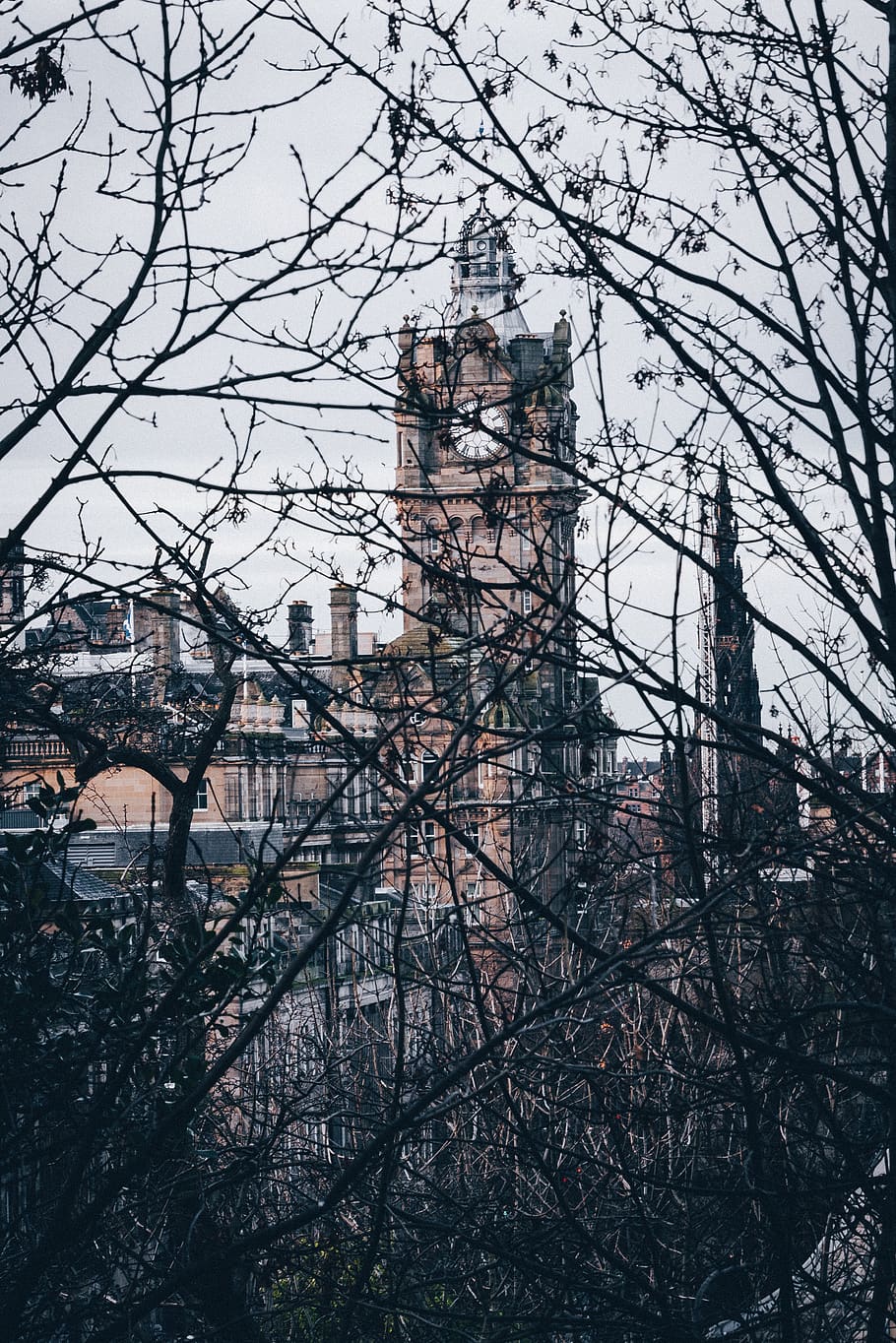 building, tower, architecture, edinburgh, scotland, uk, steeple HD wallpaper
