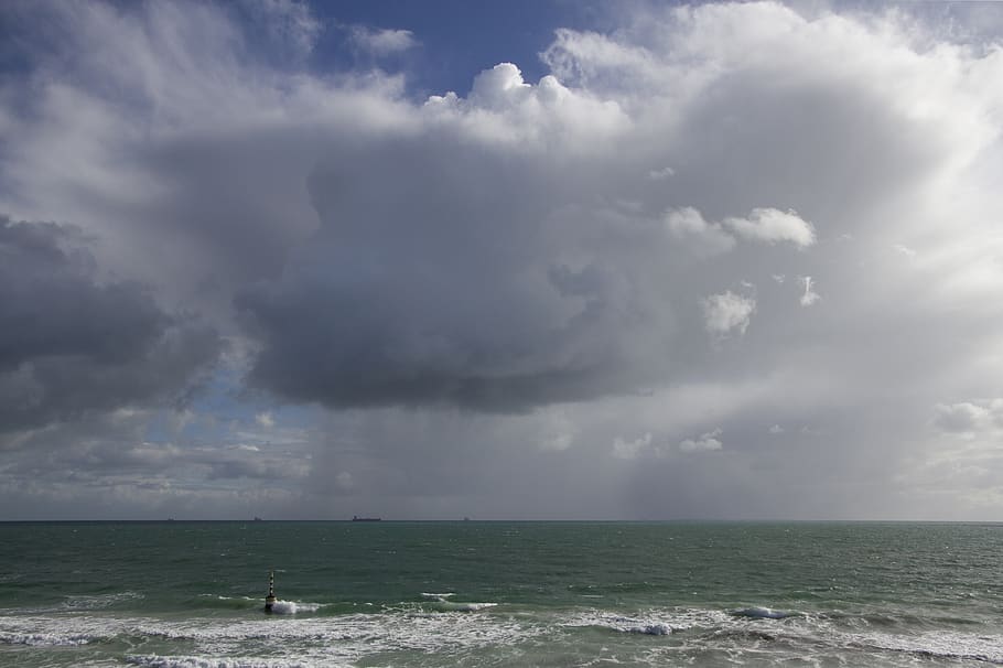 cottesloe, beach, australia, storm, ocean, cloud, water, stormy HD wallpaper