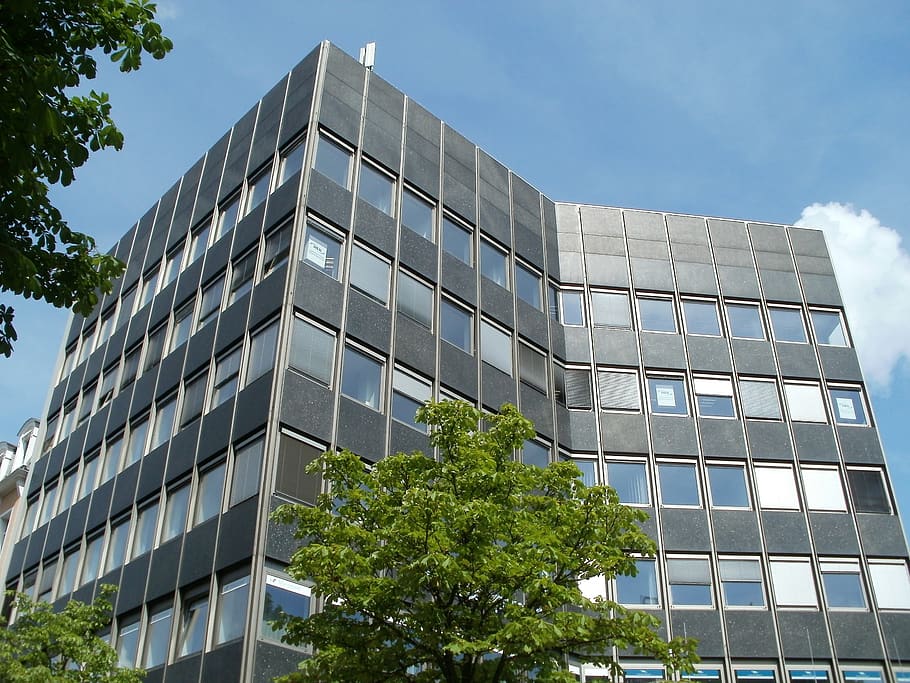 Low Angle Photography of Black Glass Building, architecture, low angle shot HD wallpaper