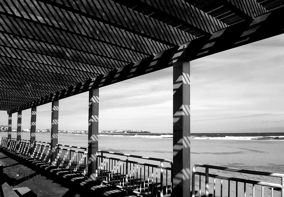 hampton beach, united states, space, new hampshire, white, black HD wallpaper