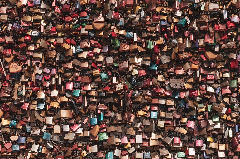 love locks, texture, background, romantic, concept, connection HD wallpaper