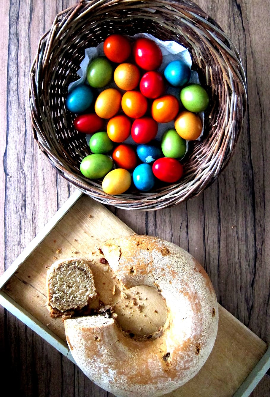 easter, egg, easter eggs, colored, colorful, spring, food, cheerful HD wallpaper
