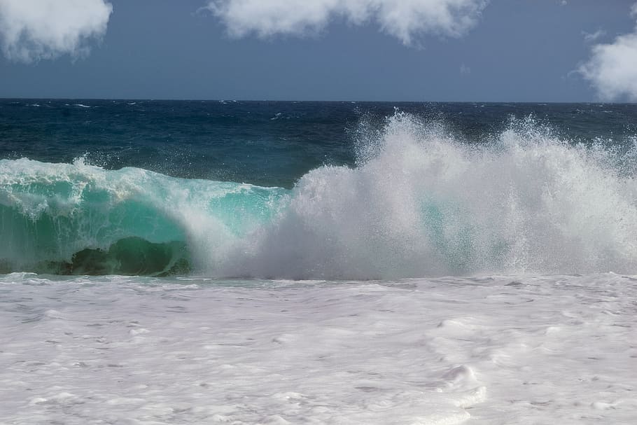 wave, sea, blue, foam, beach, carboneras, almeria, water, motion HD wallpaper