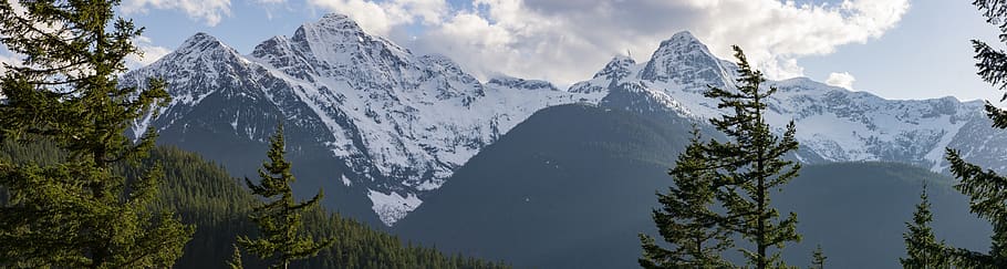 nature, cloud, snow, mountain, tree, scenics - nature, beauty in nature HD wallpaper