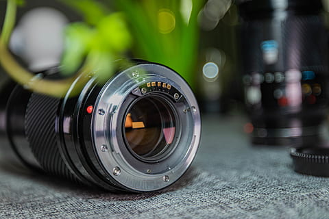 black DSLR lens, electronics, camera lens, 70-210mm, minolta HD wallpaper