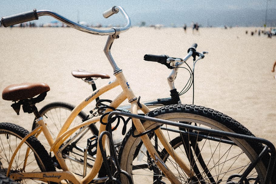 three assorted-color bikes, transportation, vehicle, bicycle HD wallpaper