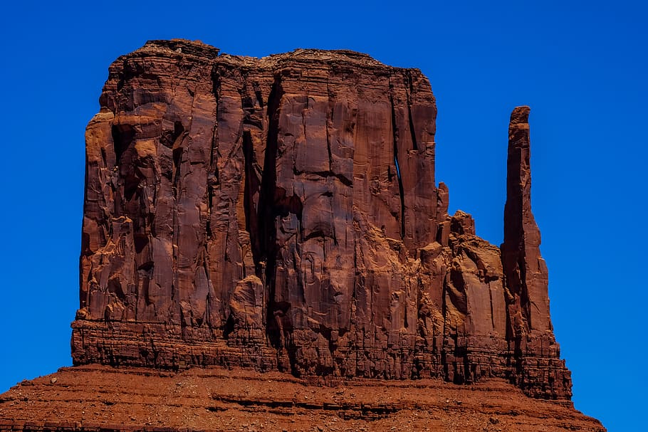 brown rock formation view, nature, outdoors, cliff, mesa, ruins HD wallpaper