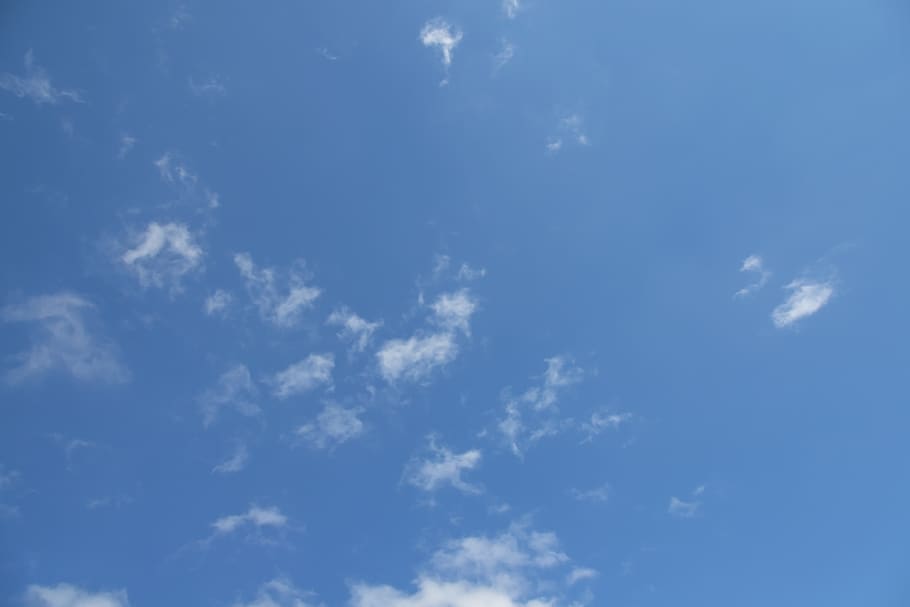 Blue Sky, atmosphere, bright, clean, clear, clouds, cloudscape HD wallpaper