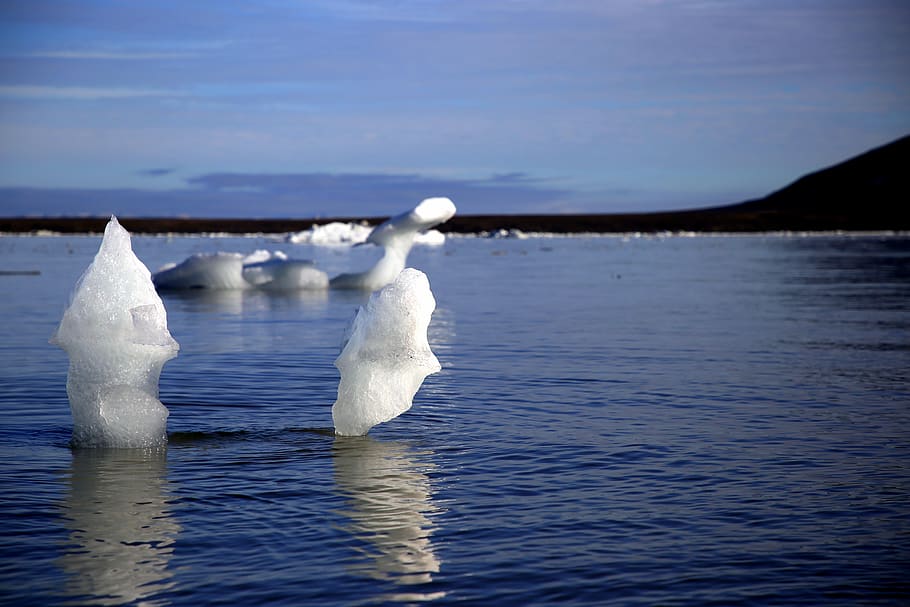 polar, arctic, cold, ice, iceberg, nature, landscape, water HD wallpaper