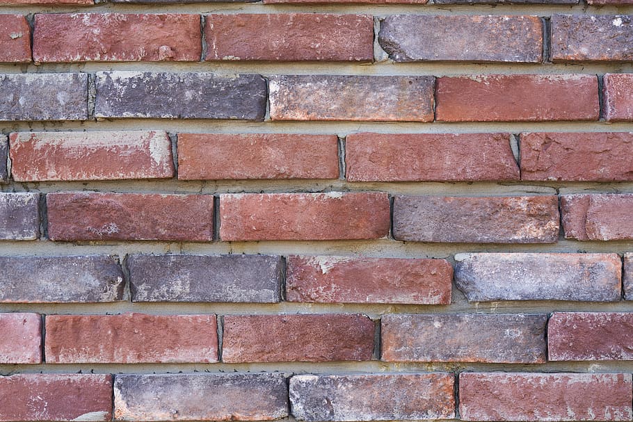 brick, wall, texture, pattern, red, orange, background, geometric HD wallpaper