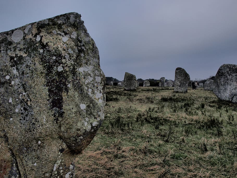 france, brittany, rock, rock - object, solid, sky, rock formation HD wallpaper