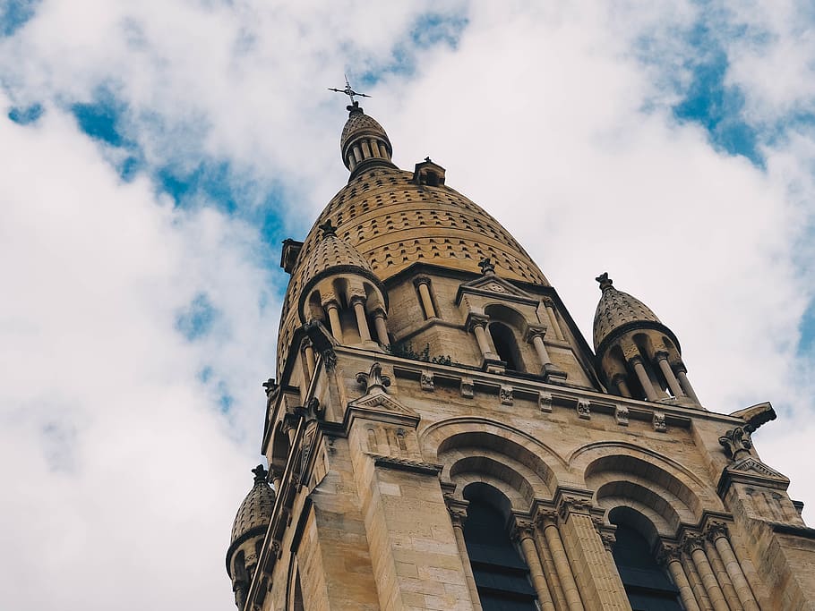 gray concrete cathedral, architecture, dome, building, tower HD wallpaper