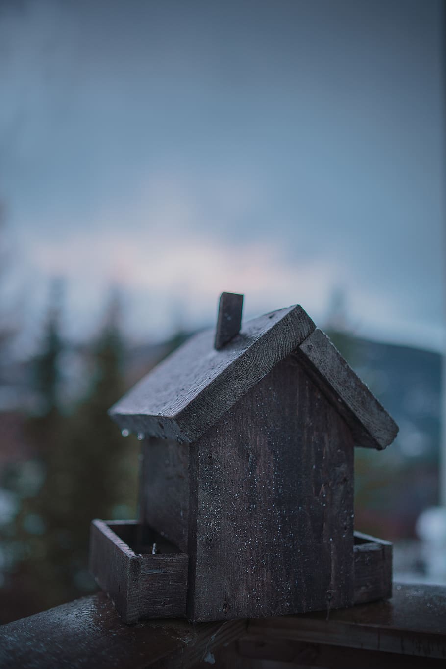 gray house miniature, focus on foreground, no people, nature HD wallpaper
