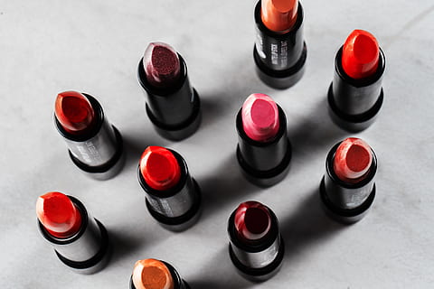 Lipstick From Above Photo, Flatlay, Makeup, Beauty, Cosmetics HD wallpaper