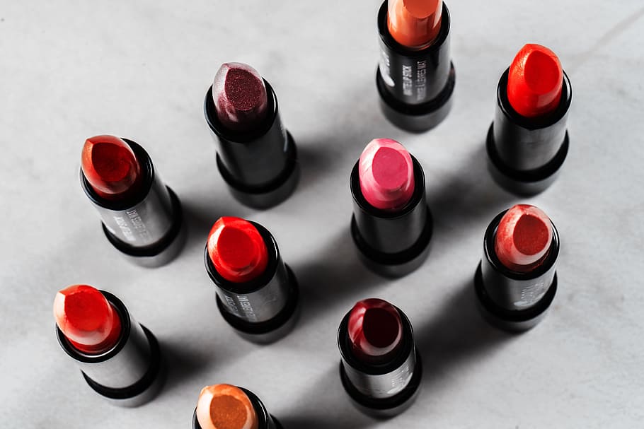 Lipstick From Above Photo, Flatlay, Makeup, Beauty, Cosmetics HD wallpaper