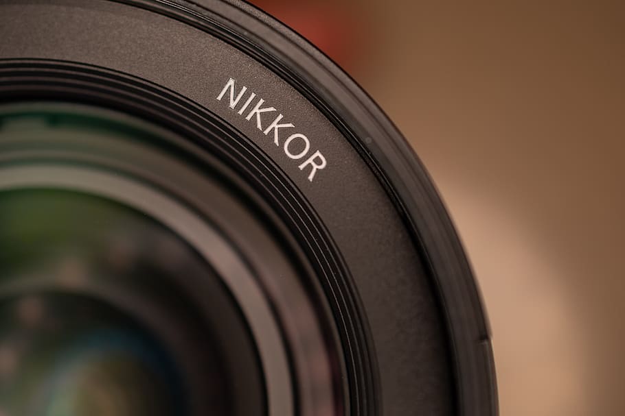 Nikkor Camera Lens, aperture, brand, close-up, equipment, focal, HD wallpaper