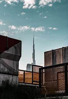 high-rise building, dubai, spire, steeple, tower, architecture HD wallpaper