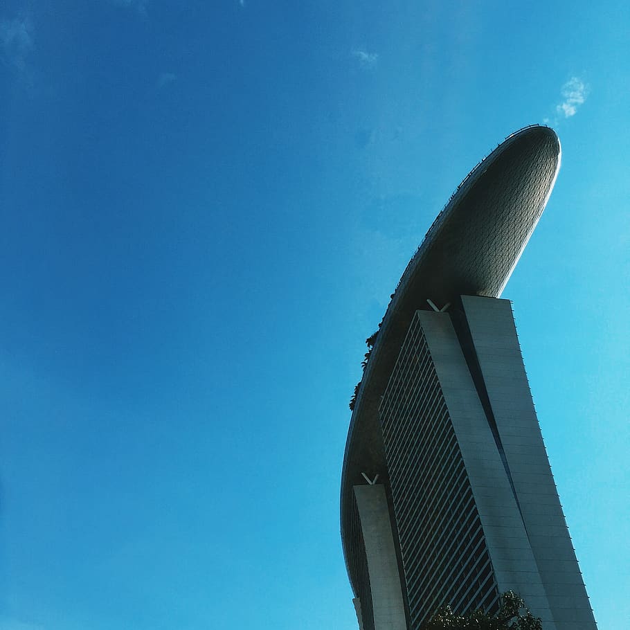 built structure, blue, building exterior, sky, architecture HD wallpaper