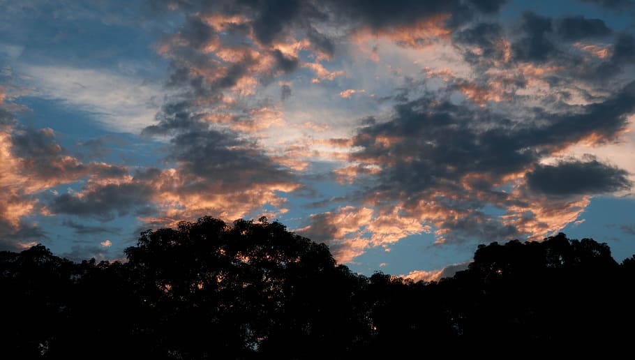 dusk, dark, sunset, evening, nature, sky, cloud - sky, beauty in nature HD wallpaper
