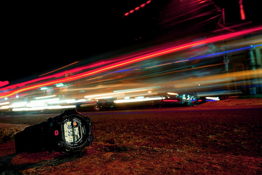 indonesia, depok, illuminated, night, speed, transportation HD wallpaper