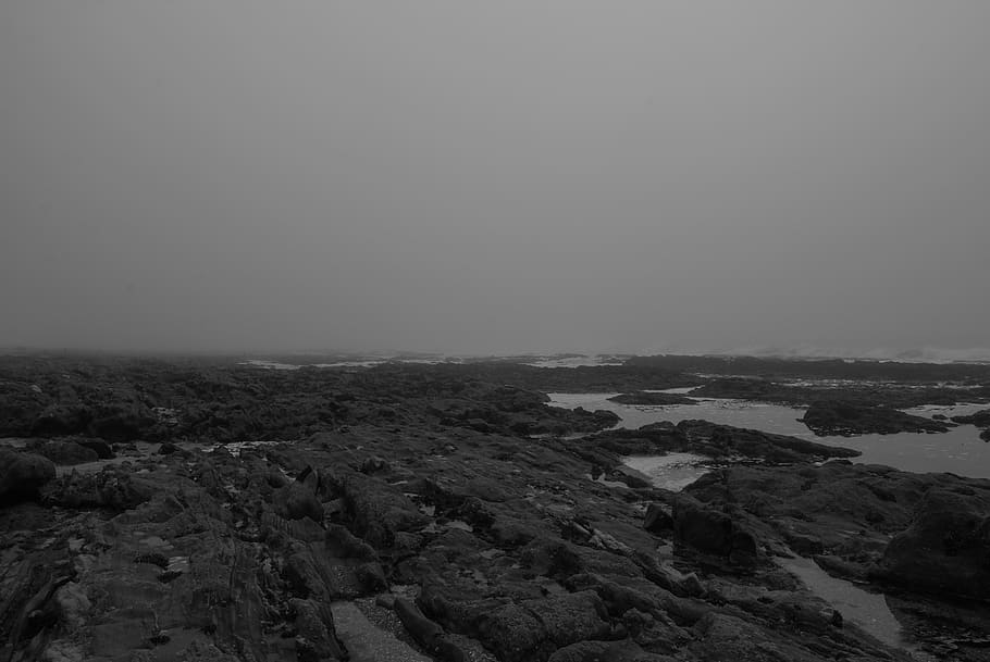 ocean, rocks, wall, landscape, wallpaper, ocean scape, sky HD wallpaper