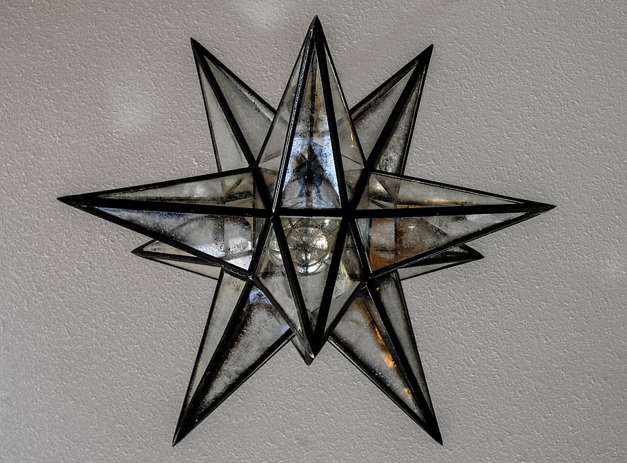 symbol, star symbol, lamp, light, appliance, ceiling fan, pattern, HD wallpaper