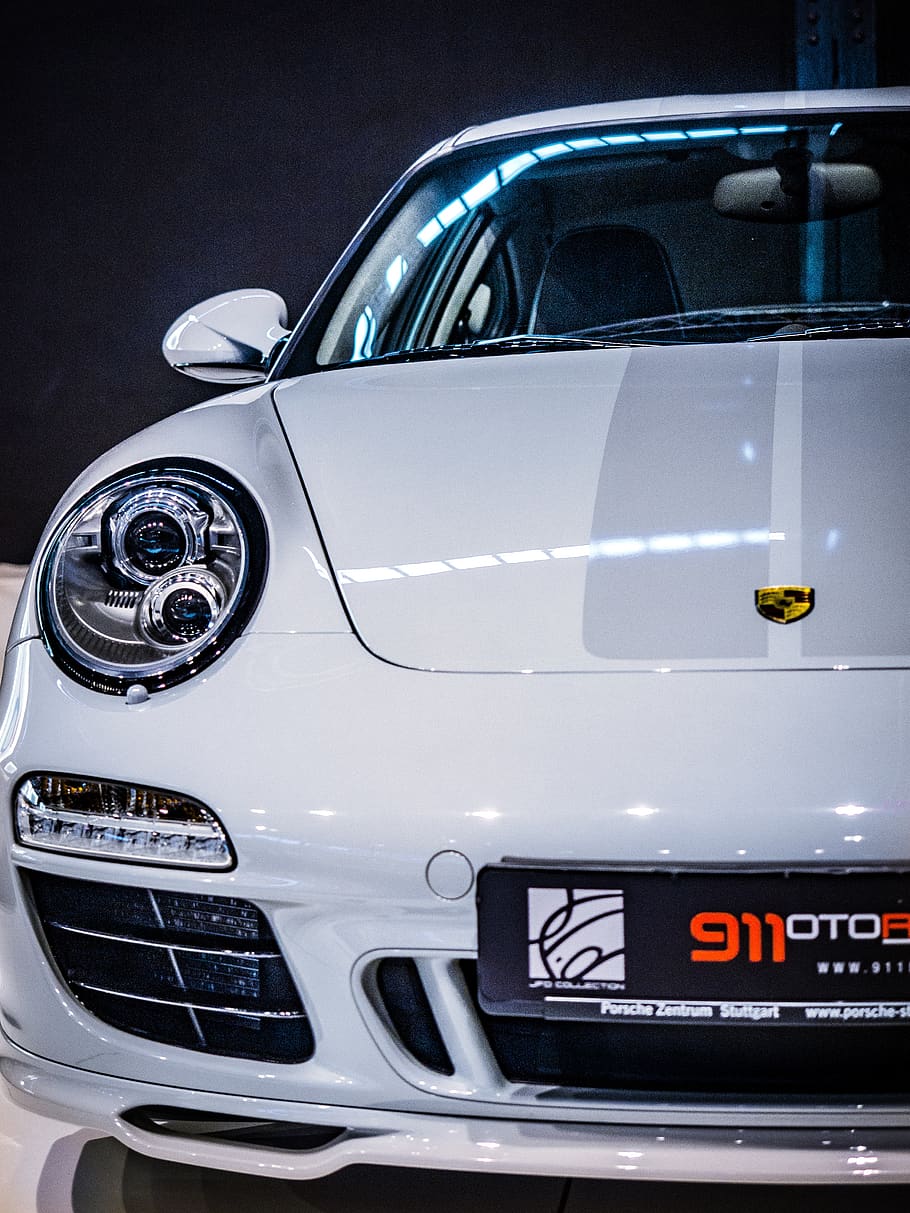 white Porsche 911, mode of transportation, car, motor vehicle HD wallpaper