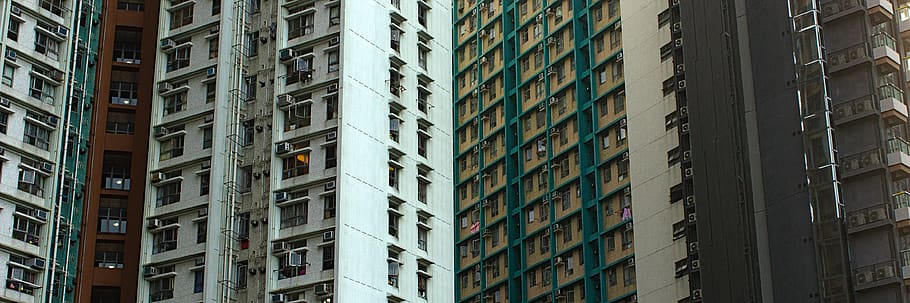 high-rise building, city, high rise, urban, town, apartment building HD wallpaper