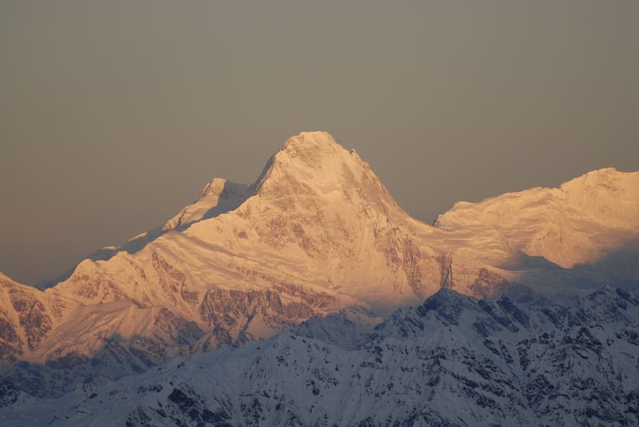 nepal, langtang, mountain, himalaya, snow, trekking, high, winter, HD wallpaper