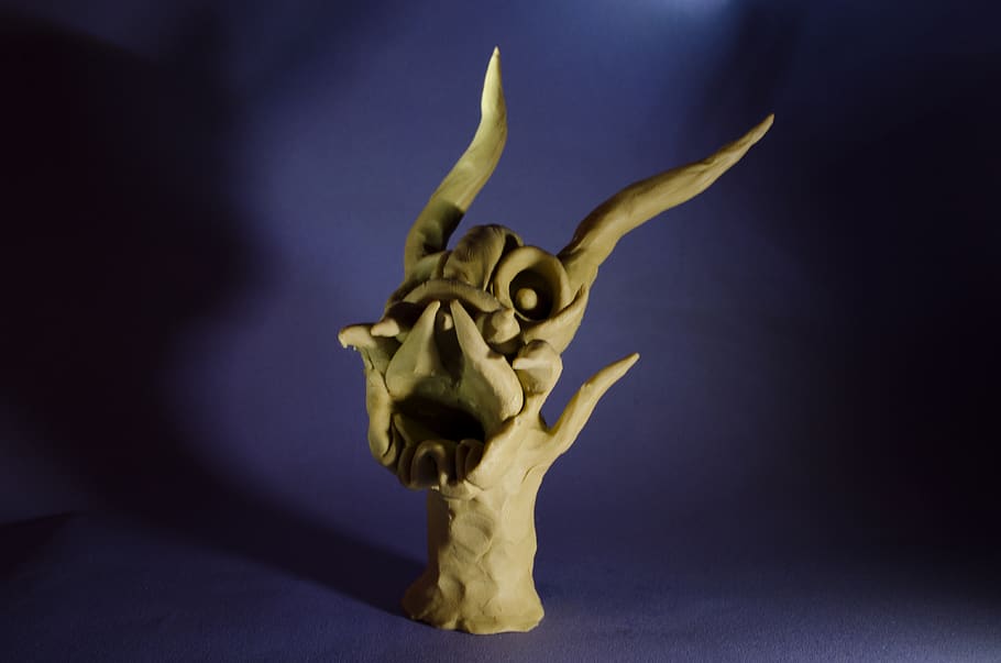 monster, plasticine, art, studio shot, single object, no people HD wallpaper