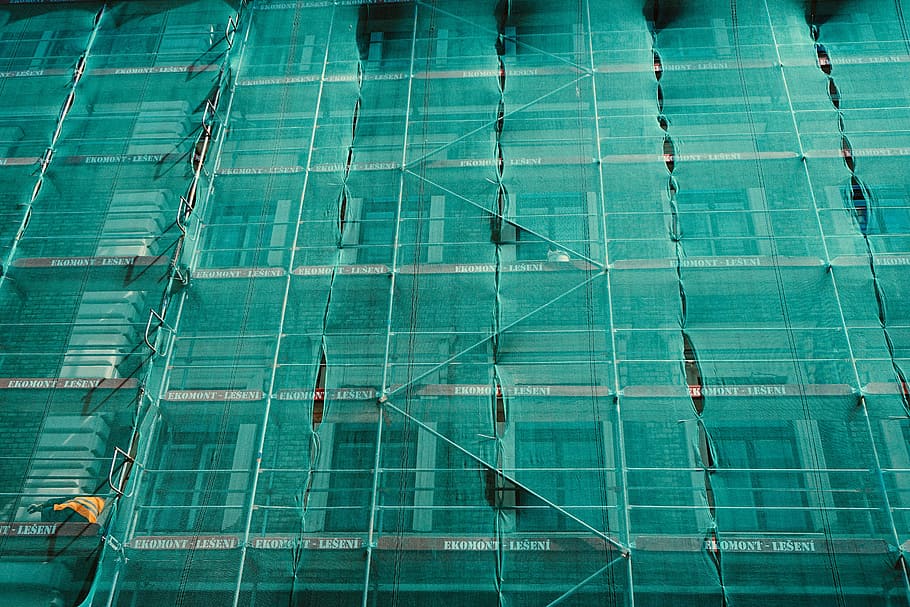architecture, building, structure, construction, net, steel HD wallpaper