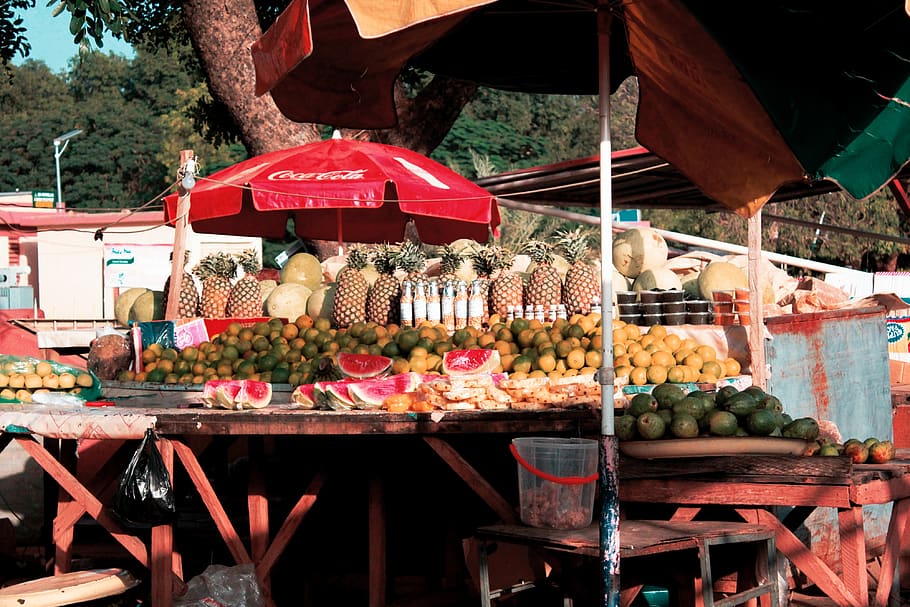 Fruit Stand, assorted, avocado, Booth, business, citrus fruits HD wallpaper