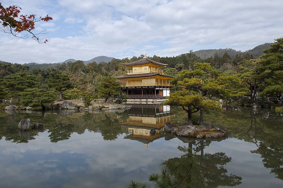 built structure, architecture, water, reflection, lake, tree HD wallpaper