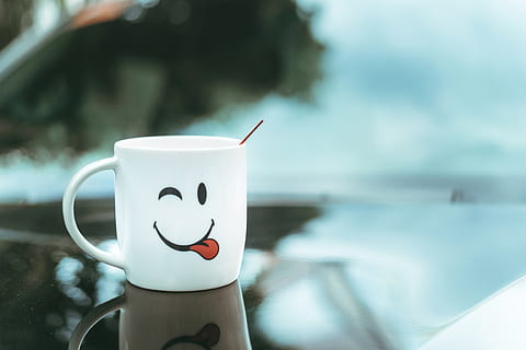 philippines, cagayan de oro, reflection, smiley, mug, stir HD wallpaper