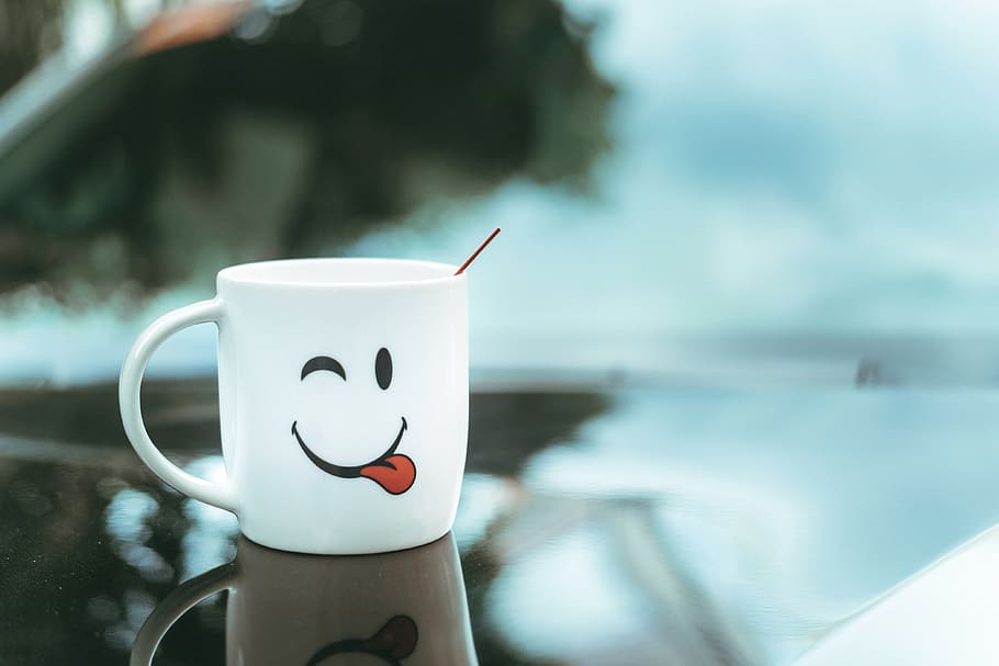 philippines, cagayan de oro, reflection, smiley, mug, stir HD wallpaper