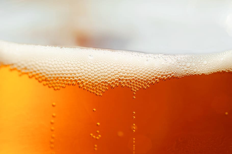 beer, bubble, close, macro, foam, mousse, pression, pressure HD wallpaper