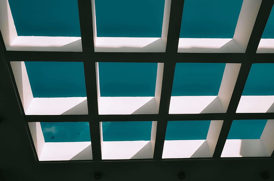 white concrete ceiling grill, building, architecture, window HD wallpaper