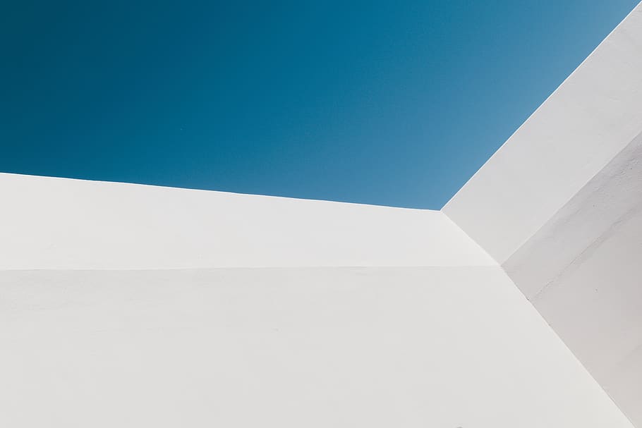 blue, facade, geometry, geometric, line, urban, airport, sky HD wallpaper