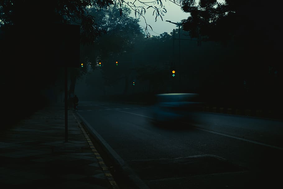 dark, blue, green, cold, morning, transportation, mode of transportation HD wallpaper