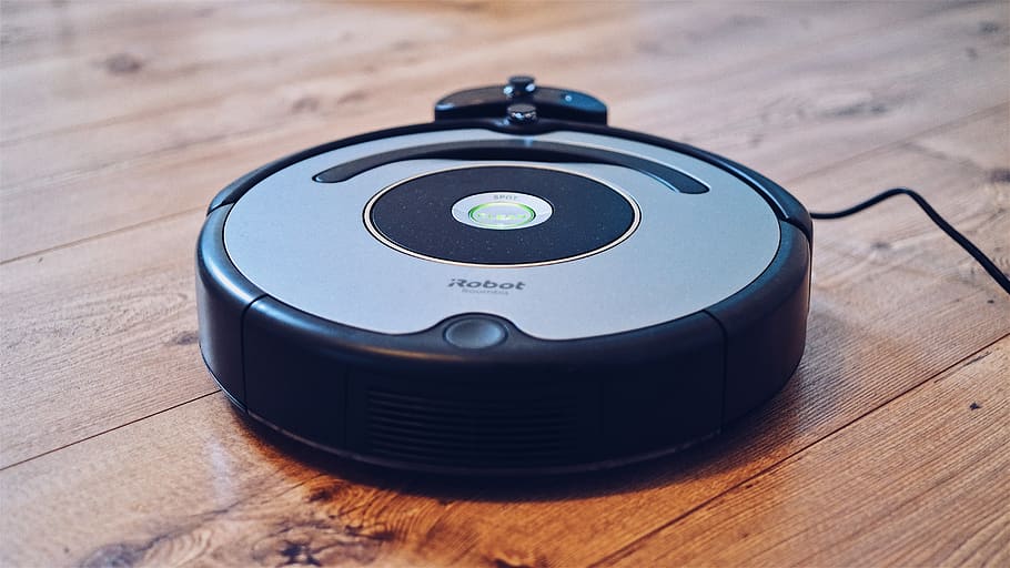 Round Robot Vacuum, cleaners, cord, device, electronics, equipment, HD wallpaper