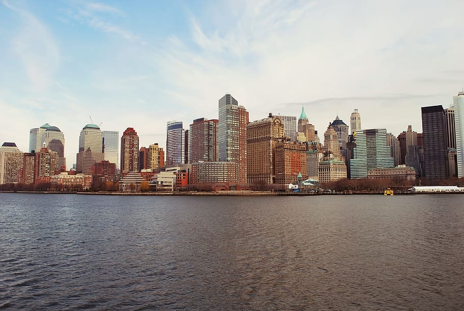 building, city, engineering, architecture, water, sea, river HD wallpaper