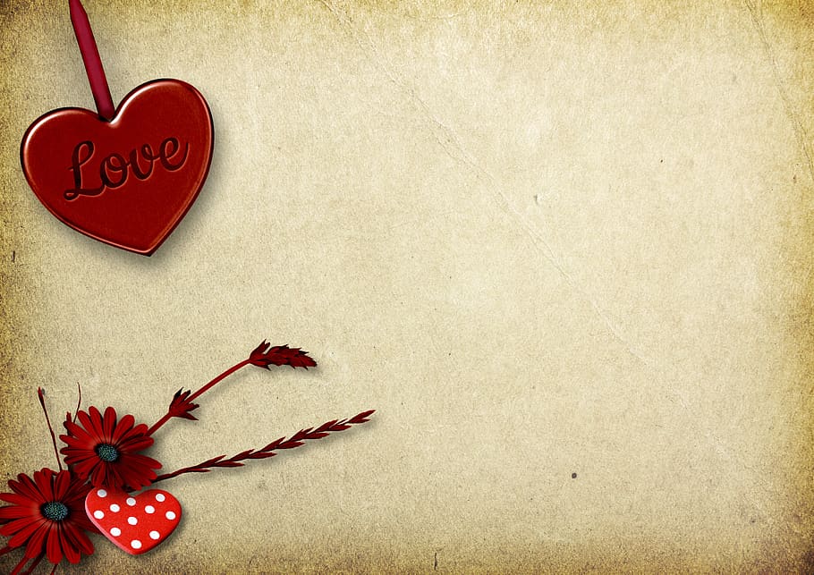 heart, paper, background image, valentine's day, romantic, ornament, HD wallpaper
