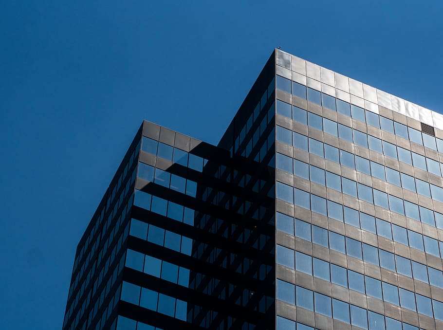 building, edmonton, blue, skyscraper, built structure, architecture HD wallpaper