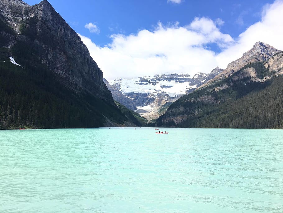 canada, lake moraine, mountain, water, scenics - nature, beauty in nature HD wallpaper