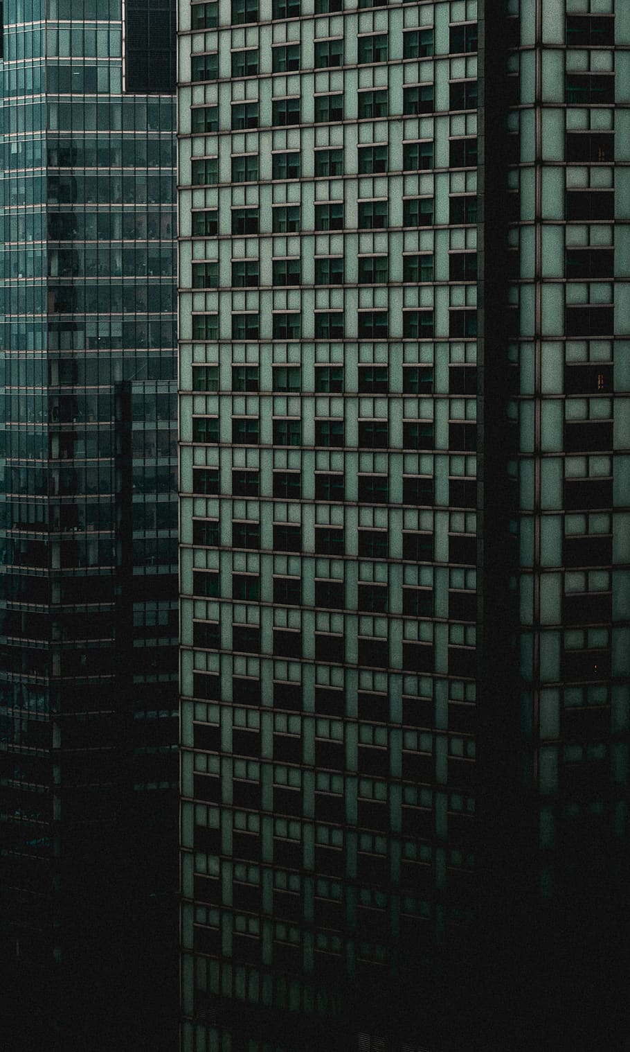high-rise building, office building, architecture, glass, handrail HD wallpaper